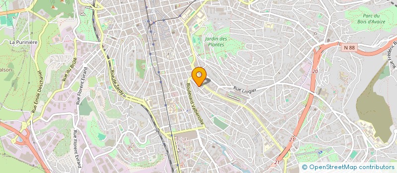 localisation de l'entreprise MONSIEUR MICHEL BONNEVILLE  SAINT-ETIENNE