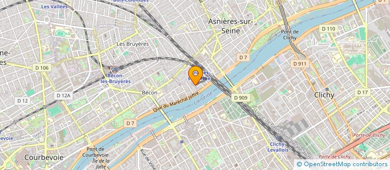 localisation de l'entreprise MONSIEUR MICHEL BONNEY-ACHE à COURBEVOIE