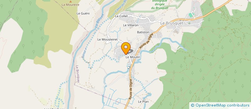 localisation de l'entreprise MONSIEUR MICHEL BONNIN à LE BRUSQUET
