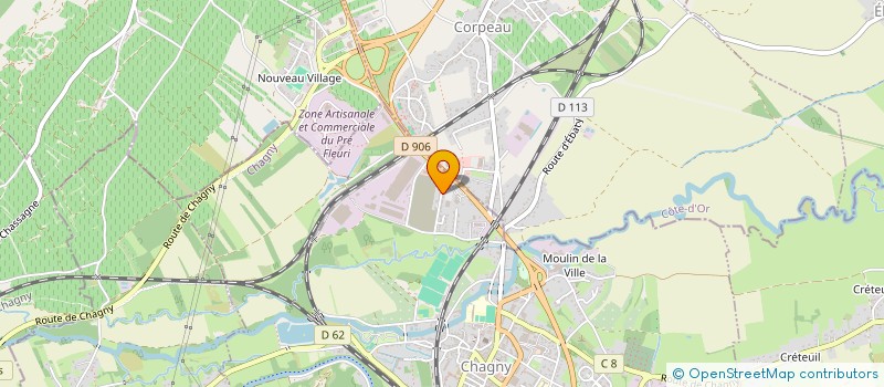 localisation de l'entreprise MONSIEUR MICHEL BONNOT  FONTAINES