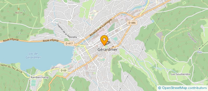 localisation de l'entreprise MONSIEUR MICHEL BONTEMPS à GERARDMER