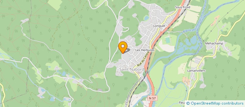 localisation de l'entreprise MONSIEUR MICHEL BONTEMPS  SAINT-NABORD