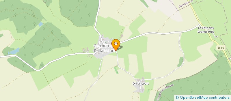 localisation de l'entreprise MONSIEUR MICHEL BONTEMS  GERCOURT-ET-DRILLANCOURT
