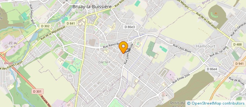 localisation de l'entreprise MONSIEUR MICHEL BONVOISIN à BRUAY-LA-BUISSIERE