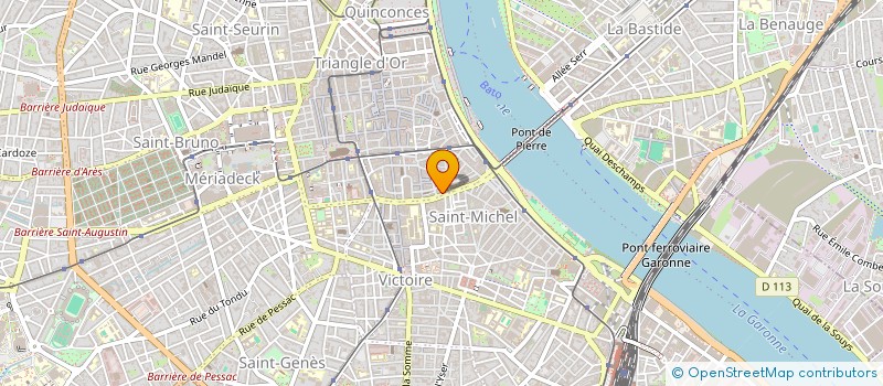 localisation de l'entreprise MONSIEUR MICHEL BORDAGE  BORDEAUX