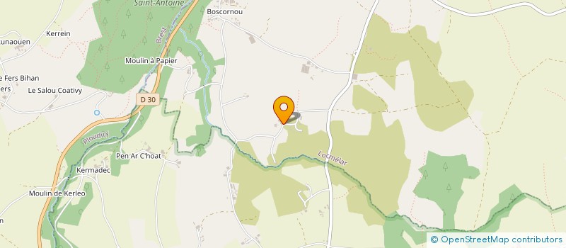 localisation de l'entreprise MONSIEUR MICHEL BORGNE  LANDIVISIAU