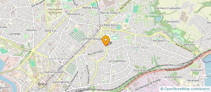 localisation de l'entreprise MONSIEUR MICHEL BORGNE à BREST