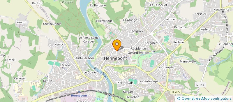 localisation de l'entreprise MONSIEUR MICHEL BORNE à HENNEBONT