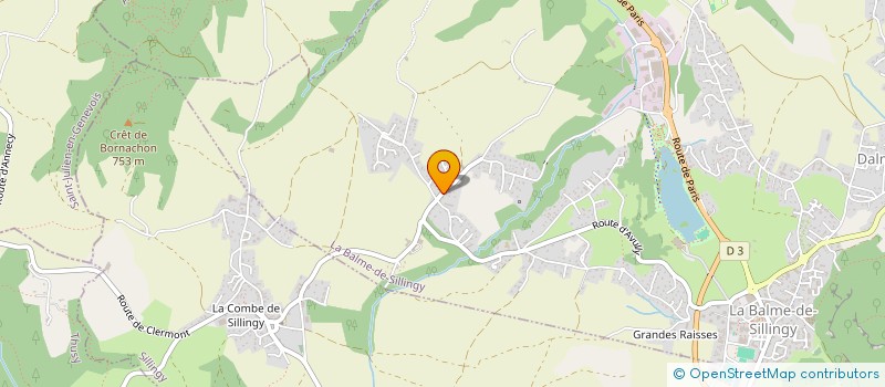 localisation de l'entreprise MONSIEUR MICHEL BOROT  LA BALME-DE-SILLINGY