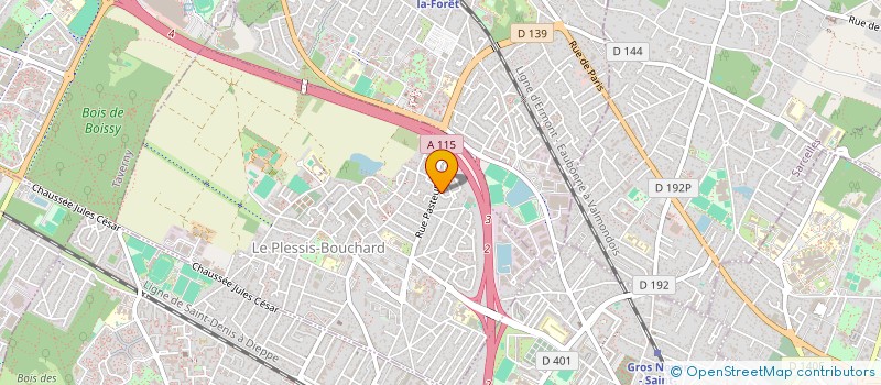 localisation de l'entreprise MONSIEUR MICHEL BORTOLOTTO  LE PLESSIS-BOUCHARD