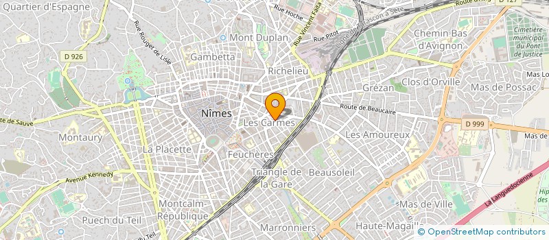 localisation de l'entreprise MONSIEUR MICHEL BOSCHI  NIMES