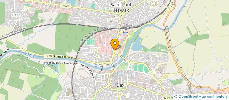 localisation de l'entreprise MONSIEUR MICHEL BOST  DAX