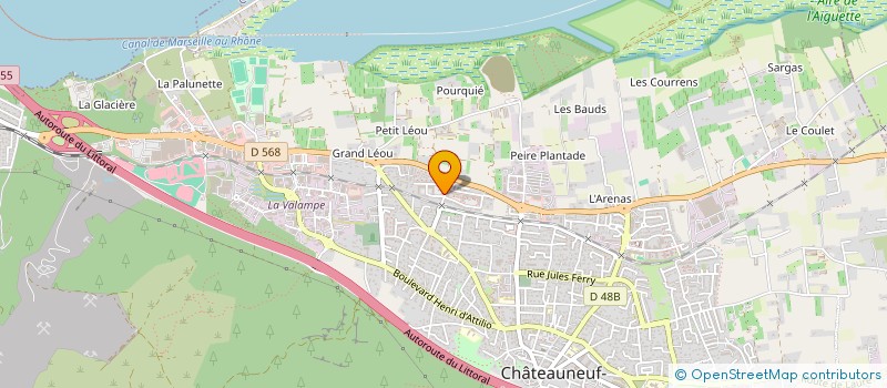 localisation de l'entreprise MONSIEUR MICHEL BOTTALICO  CHATEAUNEUF-LES-MARTIGUES