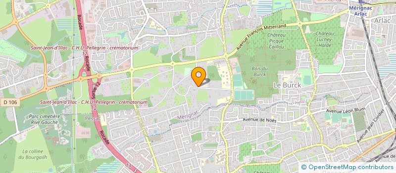 localisation de l'entreprise MONSIEUR MICHEL BOUCHE  MERIGNAC