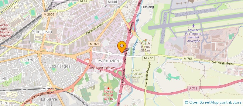 localisation de l'entreprise MONSIEUR MICHEL BOUCHER  CLERMONT-FERRAND