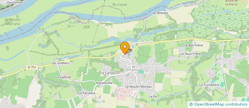 localisation de l'entreprise MONSIEUR MICHEL BOUCHEREAU  OREE-D'ANJOU