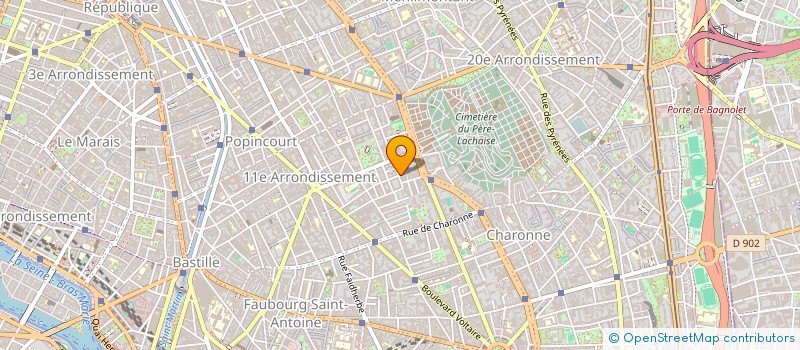 localisation de l'entreprise MONSIEUR MICHEL BOUCHET à PARIS