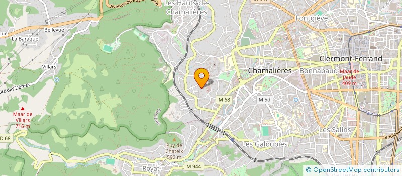 localisation de l'entreprise MONSIEUR MICHEL BOUCHET  CHAMALIERES