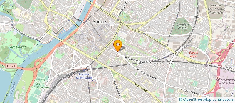 localisation de l'entreprise MONSIEUR MICHEL BOUDET à ANGERS