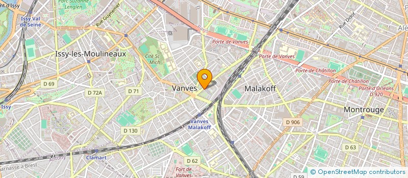 localisation de l'entreprise MONSIEUR MICHEL BOUDINEAU  VANVES