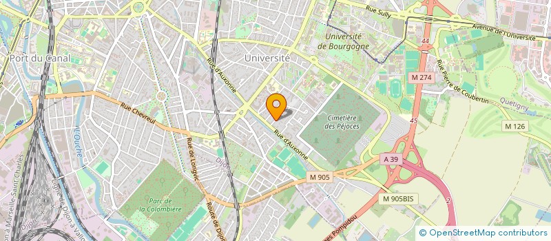 localisation de l'entreprise MONSIEUR MICHEL BOUDOT à DIJON