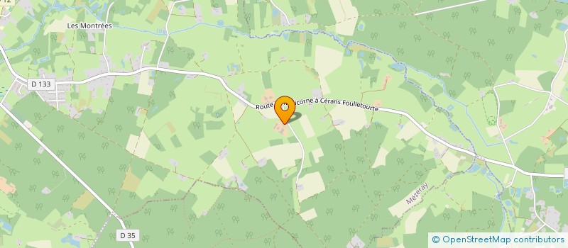 localisation de l'entreprise MONSIEUR MICHEL BOUGARD  CERANS-FOULLETOURTE