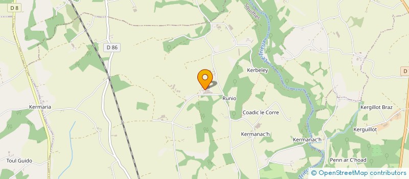 localisation de l'entreprise MONSIEUR MICHEL BOUGET  SQUIFFIEC