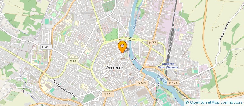 localisation de l'entreprise MONSIEUR MICHEL BOUHEY  AUXERRE