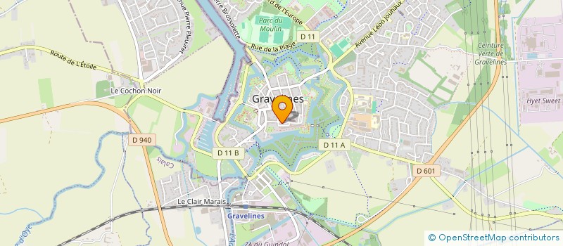 localisation de l'entreprise MONSIEUR MICHEL BOUIN  GRAVELINES