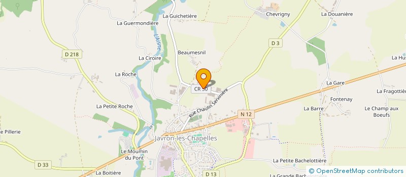 localisation de l'entreprise MONSIEUR MICHEL BOUJU à JAVRON-LES-CHAPELLES