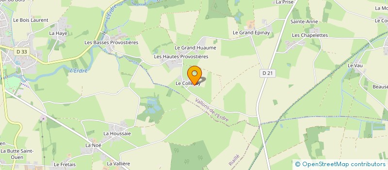 localisation de l'entreprise MONSIEUR MICHEL BOUJU  VALLONS-DE-L'ERDRE