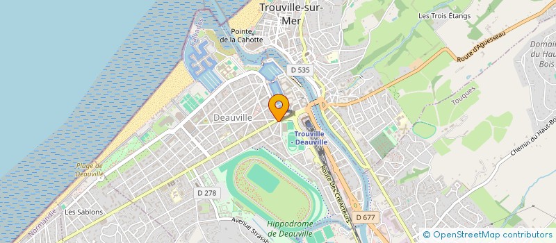 localisation de l'entreprise MONSIEUR MICHEL BOULANGE à DEAUVILLE