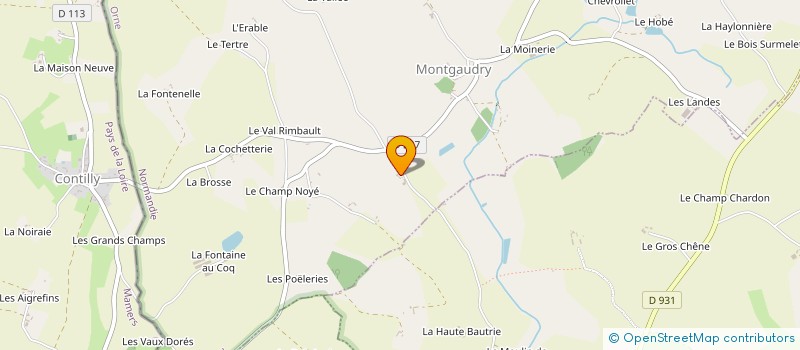 localisation de l'entreprise MONSIEUR MICHEL BOULANGER à MONTGAUDRY