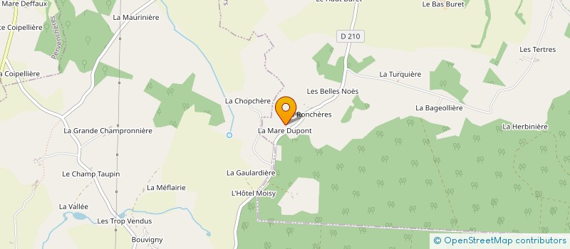 localisation de l'entreprise MONSIEUR MICHEL BOULAY à BELLAVILLIERS