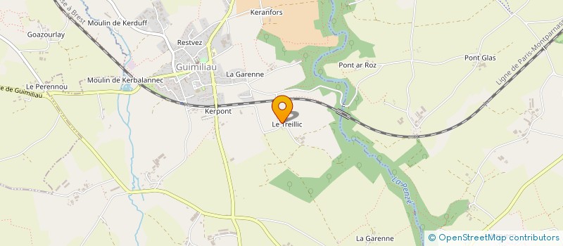 localisation de l'entreprise MONSIEUR MICHEL BOULC H  PLOUGOURVEST