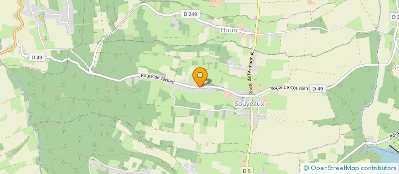 localisation de l'entreprise MONSIEUR MICHEL BOULIN  LASLADES