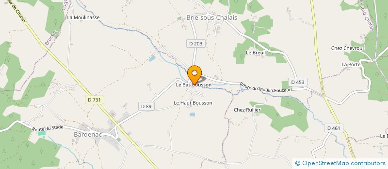 localisation de l'entreprise MONSIEUR MICHEL BOULLIN à SAINT-QUENTIN-DE-CHALAIS