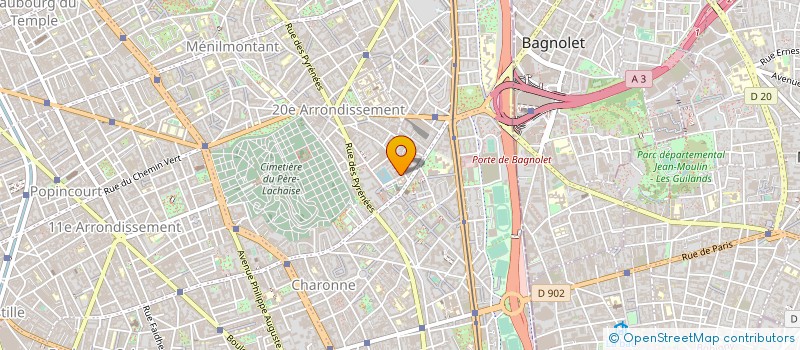 localisation de l'entreprise MONSIEUR MICHEL BOURDEAU  PARIS