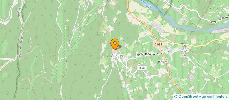 localisation de l'entreprise MONSIEUR MICHEL BOURDIER  CRESTET