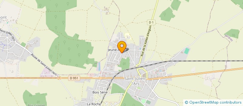 localisation de l'entreprise MONSIEUR MICHEL BOURDIN à SAINT-JULIEN-L'ARS