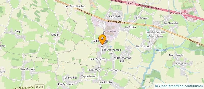 localisation de l'entreprise MONSIEUR MICHEL BOURDON à SAINT-CYR-SUR-MENTHON