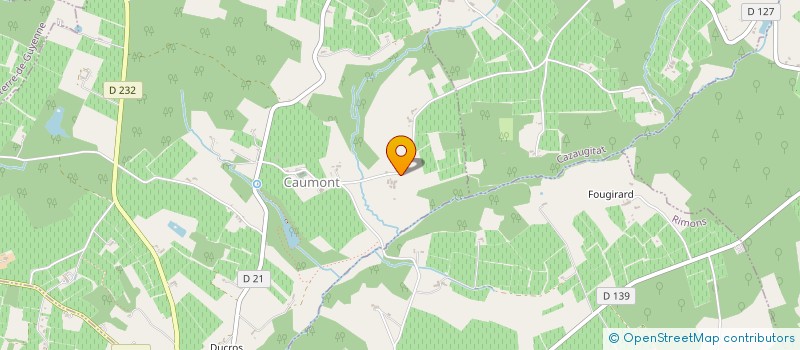 localisation de l'entreprise MONSIEUR MICHEL BOURGEOIS  CAUMONT