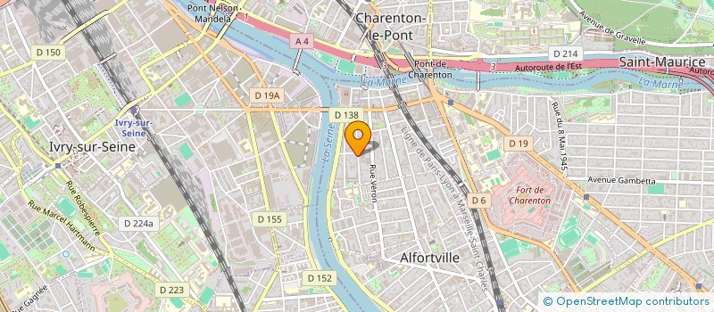 localisation de l'entreprise MONSIEUR MICHEL BOURGEOIS à ALFORTVILLE