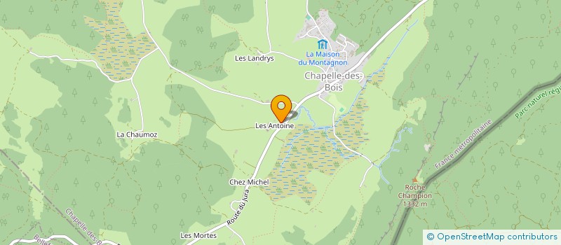 localisation de l'entreprise MONSIEUR MICHEL BOURGEOIS  CHAPELLE DES BOIS