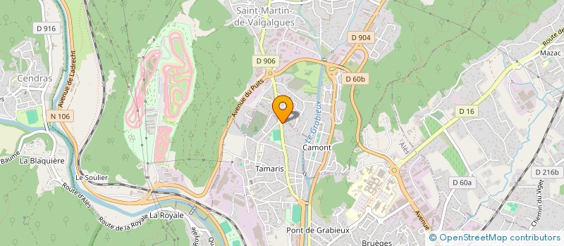 localisation de l'entreprise MONSIEUR MICHEL BOURGEON  ALES