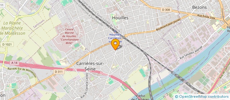 localisation de l'entreprise MONSIEUR MICHEL BOURGEON à CARRIERES-SUR-SEINE