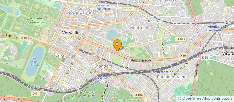 localisation de l'entreprise MONSIEUR MICHEL BOURRIAUD à VERSAILLES