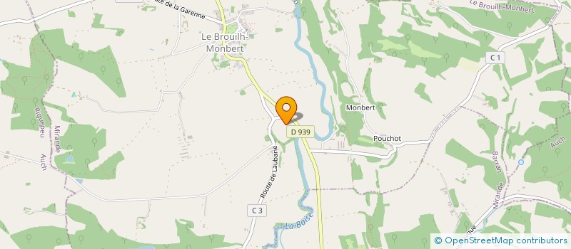 localisation de l'entreprise MONSIEUR MICHEL BOURRUST  LE BROUILH-MONBERT