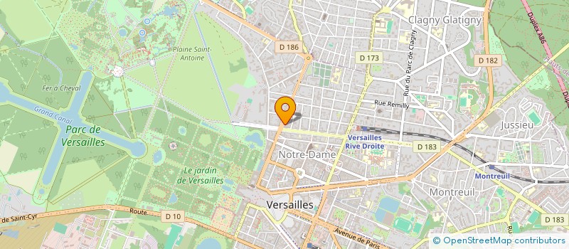 localisation de l'entreprise MONSIEUR MICHEL BOUSQUET à VERSAILLES