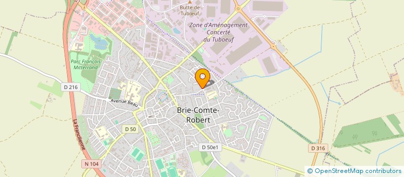 localisation de l'entreprise MONSIEUR MICHEL BOUSQUET  BRIE-COMTE-ROBERT